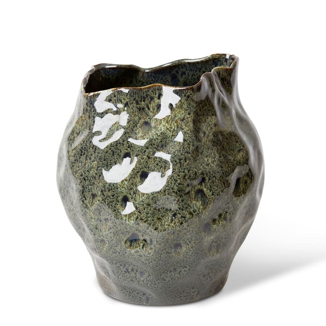 Julia Round Vase - Green, 31cm (H)