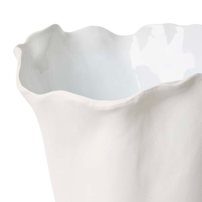 Lucia Vase - White, 28cm (H)