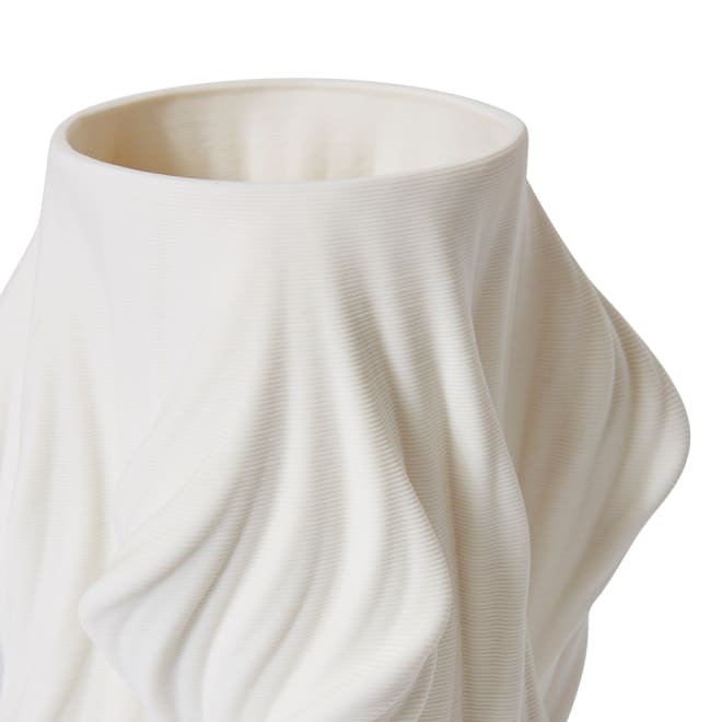 Blanca Vase - White, 28cm (H)