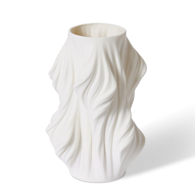 Blanca Vase - White, 28cm (H)