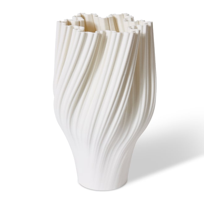 Avalon Vase - White, 38cm (H)