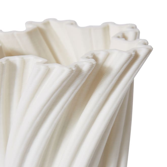Molly Vase - White, 22cm (H)