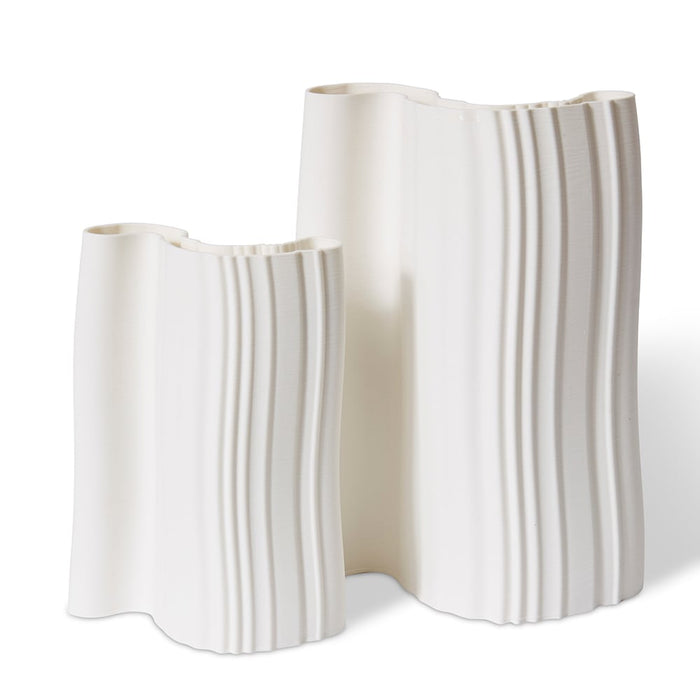 Emmy Vase - White, 40cm (H)