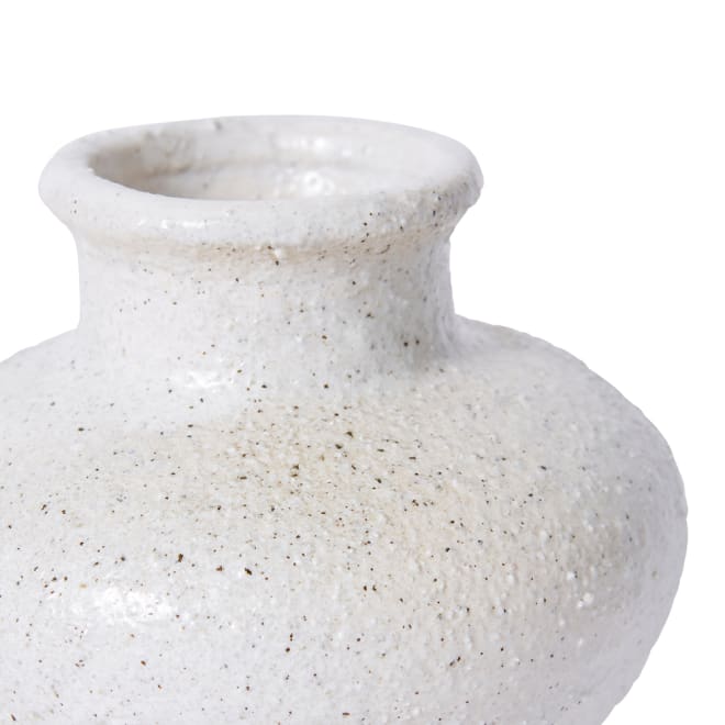 Gugu Neck Vase - White, 11cm (H)