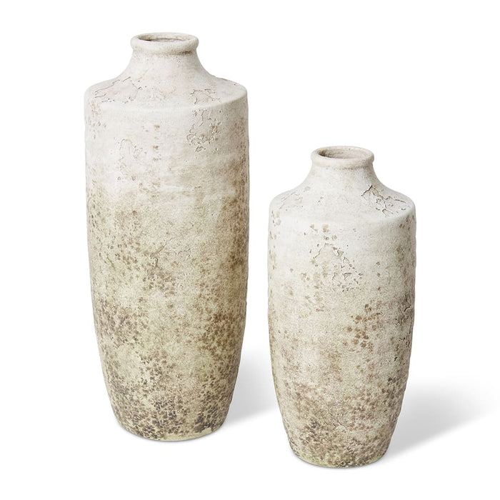 Lulama Vase - Stone/Moss, 31cm (H)