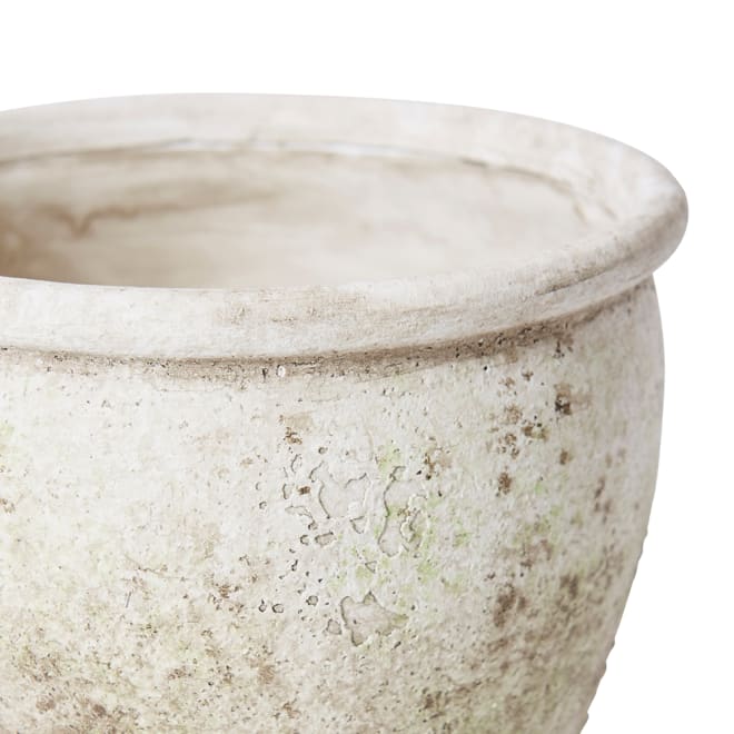 Lulama Pot - Stone/Moss, 15cm (H)