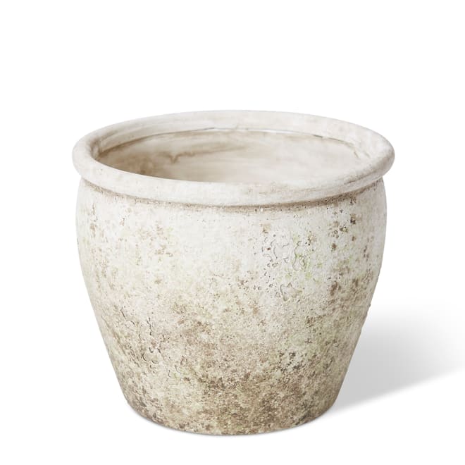 Lulama Pot - Stone/Moss, 15cm (H)