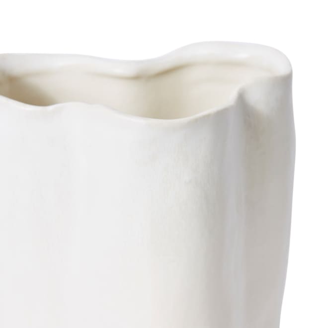 Kimani Vase - Ivory, 19cm (H)