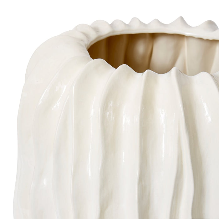 Alberto Giant Pot - Ivory, 49cm (H)