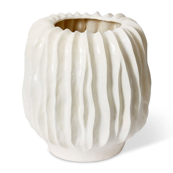 Alberto Giant Pot - Ivory, 49cm (H)