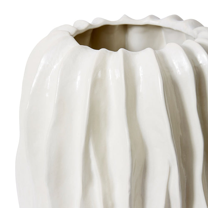 Alberto Giant Tall Pot - Ivory, 61cm (H)