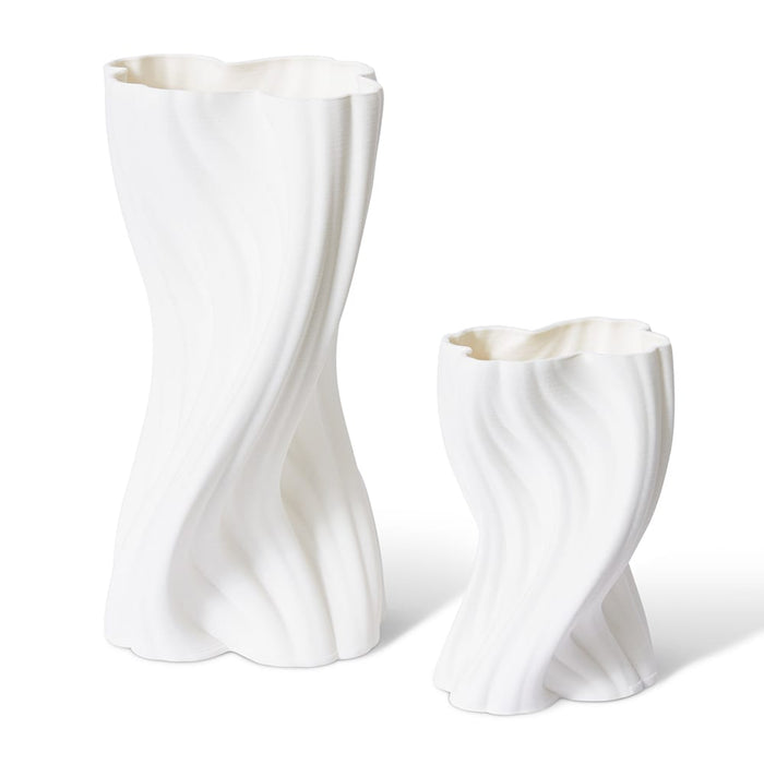 Tucci Vase - White, 24cm (H)