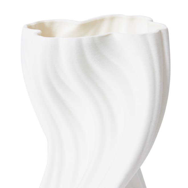 Tucci Vase - White, 24cm (H)