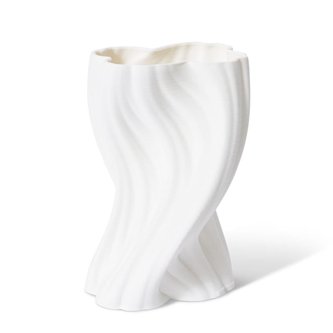 Tucci Vase - White, 24cm (H)