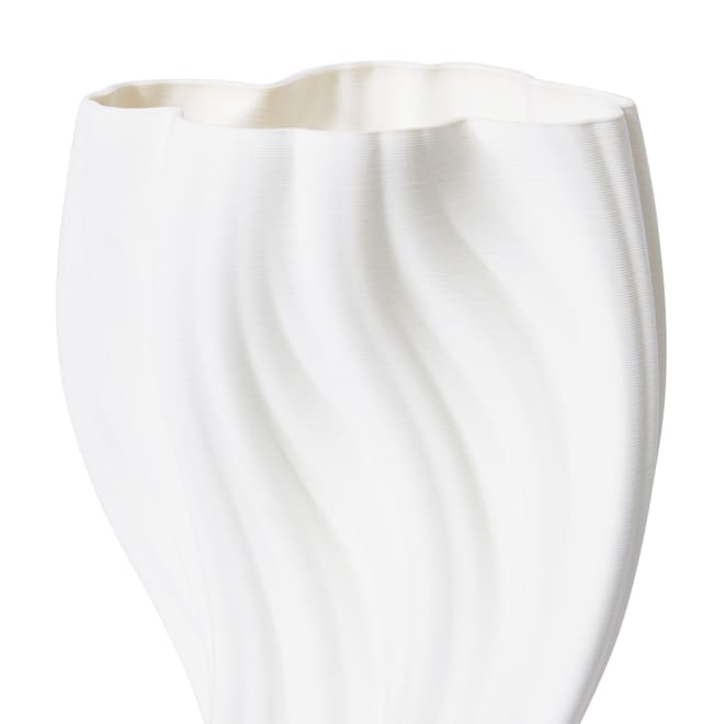 Tucci Vase - White, 36cm (H)