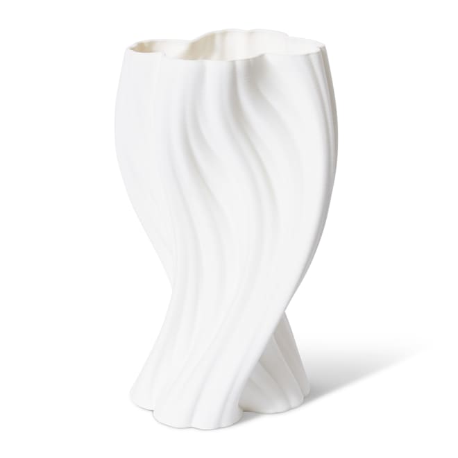 Tucci Vase - White, 36cm (H)