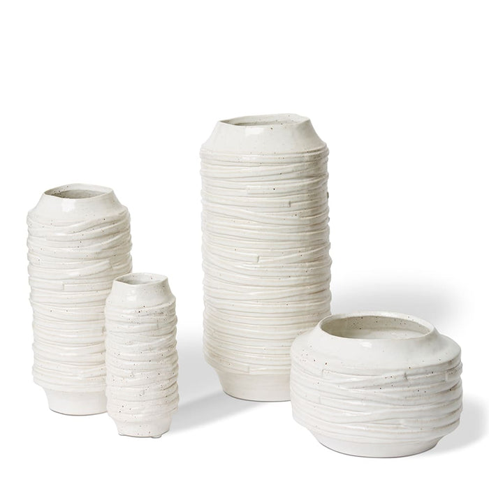 Ellema Vase - White, 41cm (H)