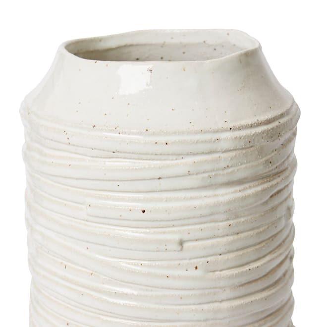 Ellema Vase - White, 41cm (H)