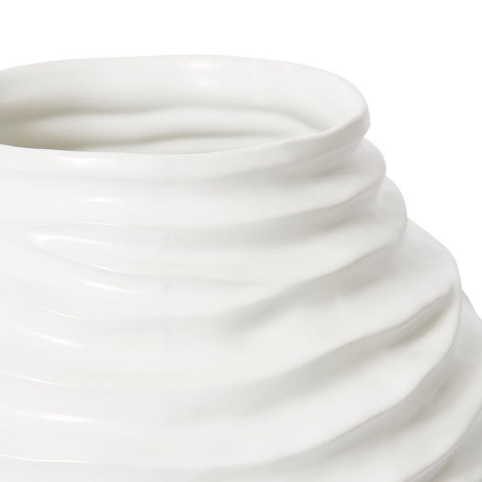 Saidah Vase - White, 24cm (H)
