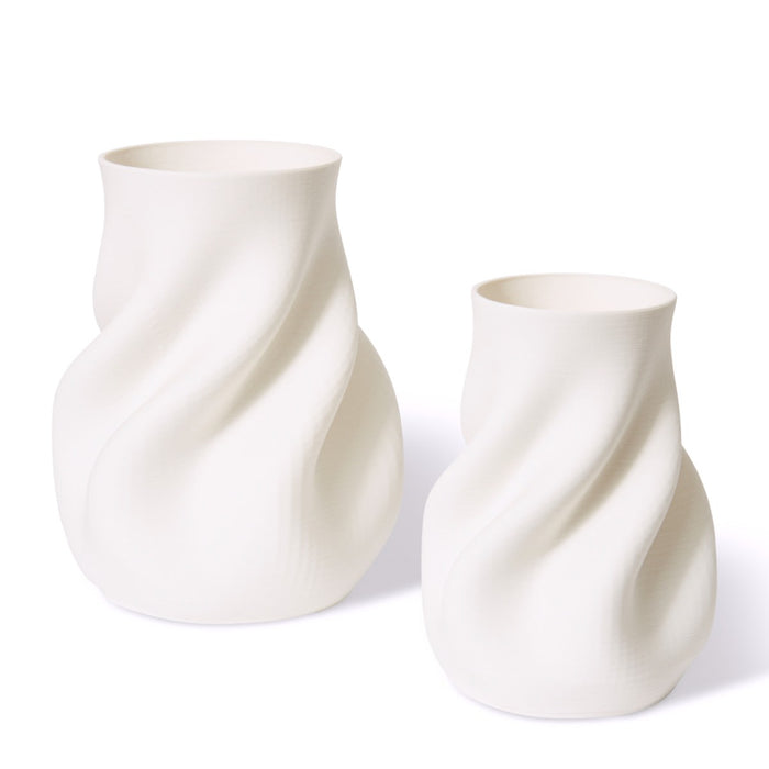 Hawla Vase - White, 24cm (H)