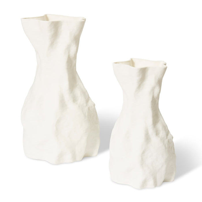 Shikha Vase - White, 37cm (H)