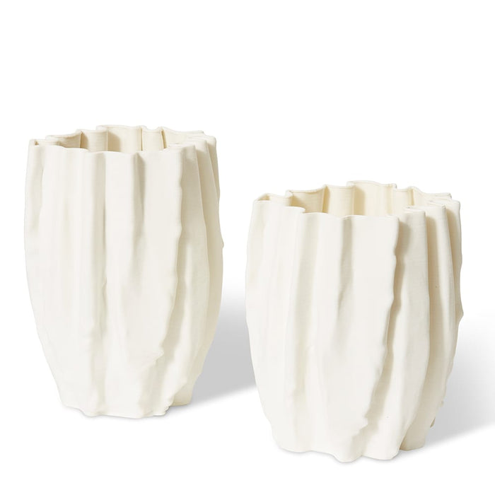 Ronika Vase - White, 31cm (H)