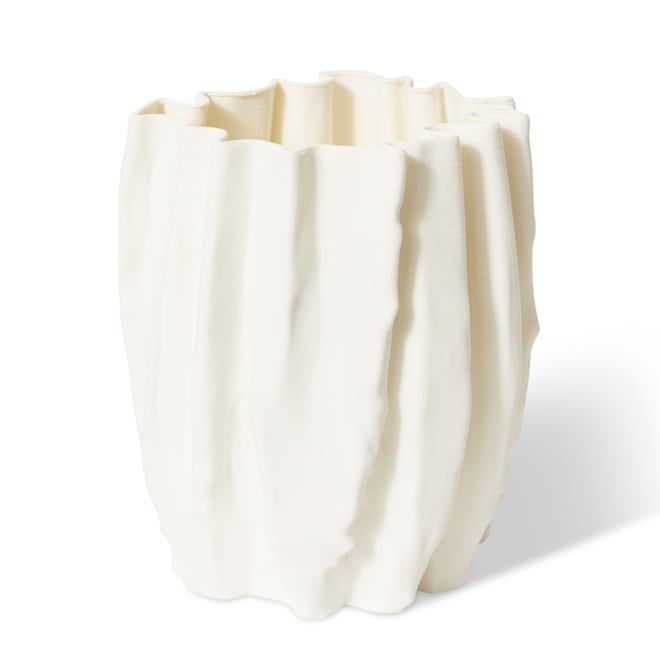 Ronika Vase - White, 25cm (H)