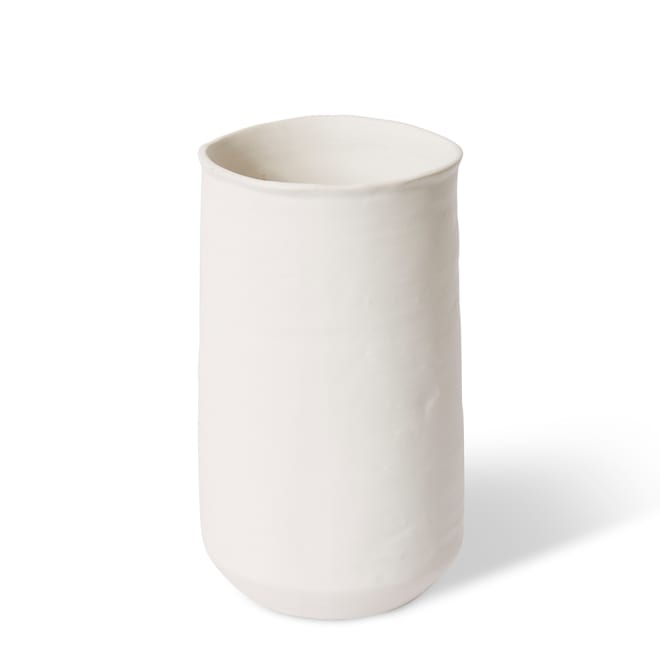 Yvette Vase - Matt White, 25cm (H)