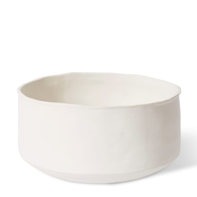 Yvette Bowl - Matt White, 16cm (H)