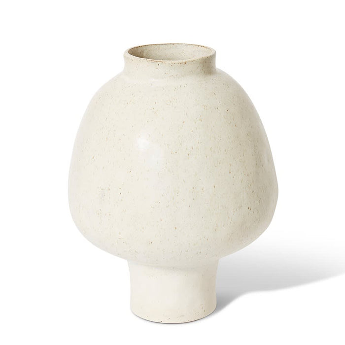 Talula Footed Vase - Beige, 32cm (H)