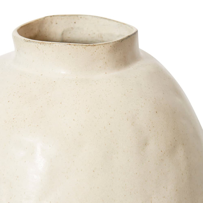 Talula Footed Vase - Beige, 40cm (H)