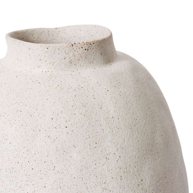 Matias Footed Vase - Sand, 40cm (H)