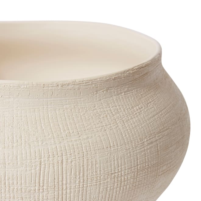Theo Pot - Hessian White, 22cm (H)