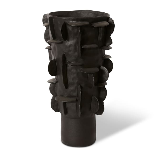 Adora Tall Vessel - Black, 50cm (H)