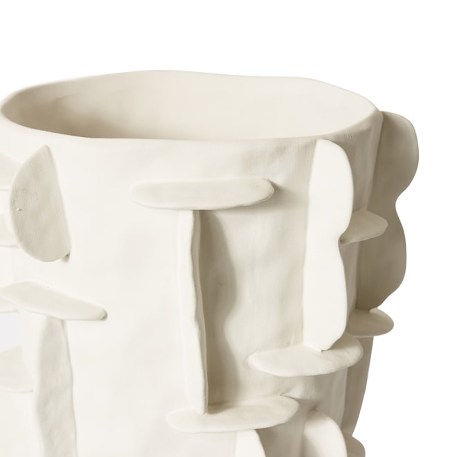 Adora Tall Vessel - White, 50cm (H)
