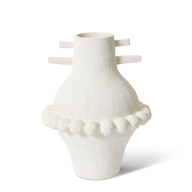 Chika Vessel - White, 38cm (H)