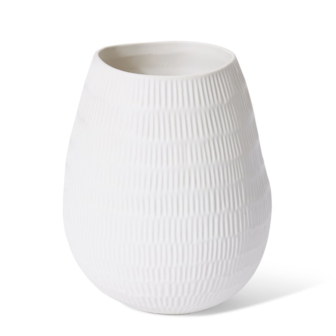 Juana Vase - White, 26cm (H)