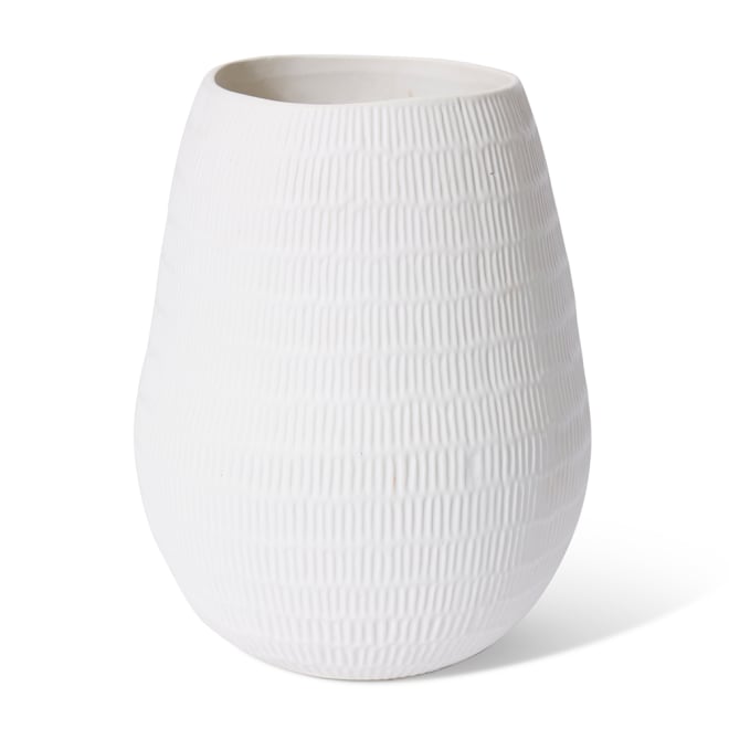 Juana Vase - White, 32cm (H)