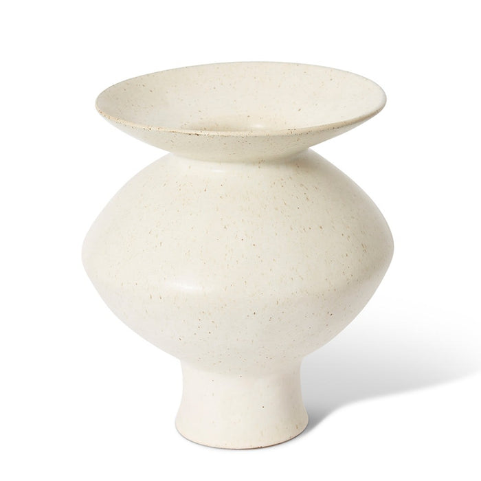 Talula Flared Vase - Beige, 29cm (H)