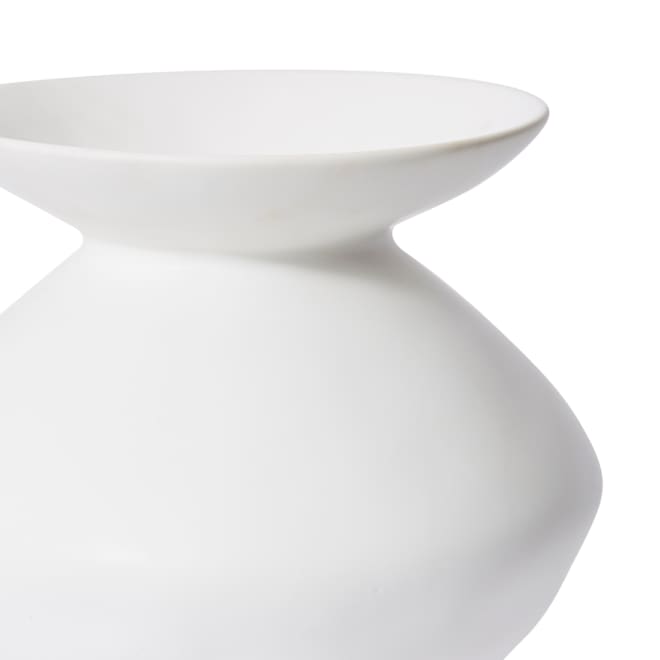 Nakano Flared Vase - White, 29cm (H)