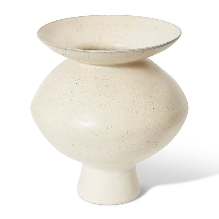 Talula Flared Vase - Beige, 34cm (H)