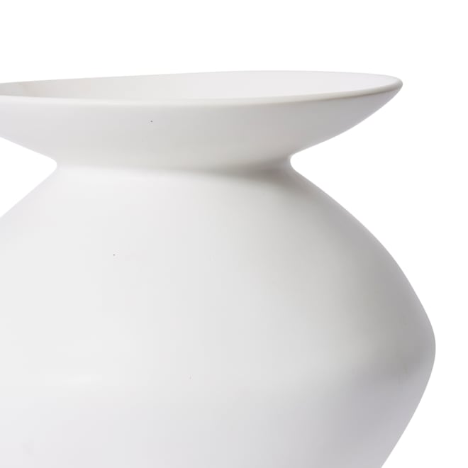 Nakano Flared Vase - White, 34cm (H)