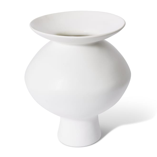 Nakano Flared Vase - White, 34cm (H)