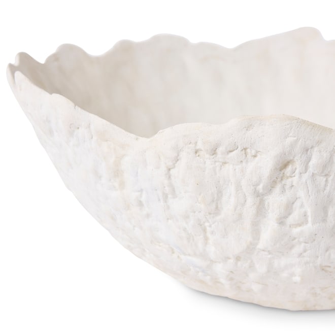 Pandya Decor Bowl - Ivory, 17cm (H)