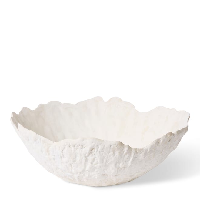 Pandya Decor Bowl - Ivory, 17cm (H)