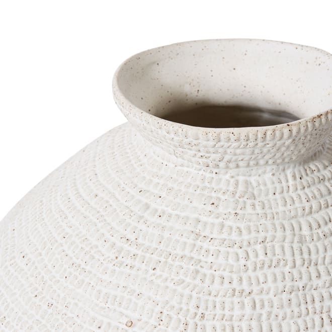 Aurora Vase - White, 28cm (H)
