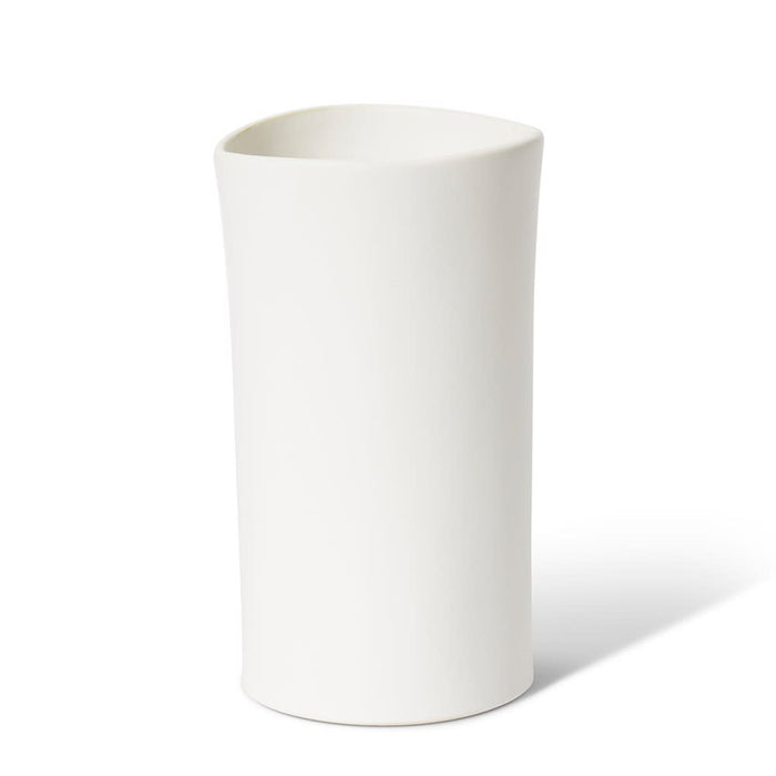 Nakano Tall Vase - White, 21cm (H)