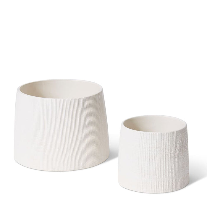 Norris Pot - White, 16cm (H)
