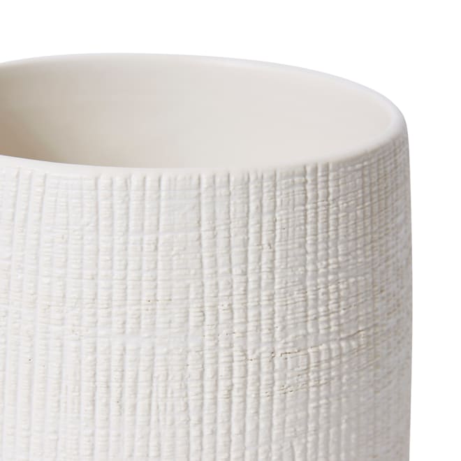 Norris Pot - White, 13cm (H)