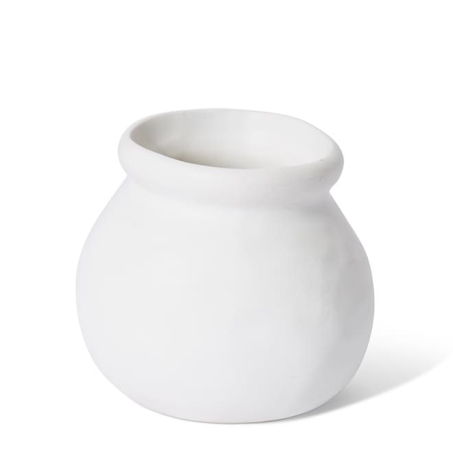 Nakano Round Vase - White, 10cm (H)